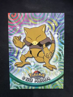 Abra #63 1999 Topps Series 1 Pokemon Black Logo TV Animation Edition - Image 1