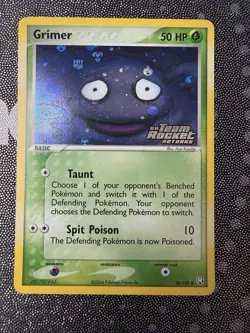 Pokemon Grimer 56/109 Team Rocket Returns Reverse Holo Stamped Card 2004 MP - Image 2