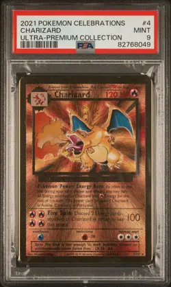 Charizard 4/102 METAL - PSA 9 - Celebrations Graded Pokemon Card - Image 1
