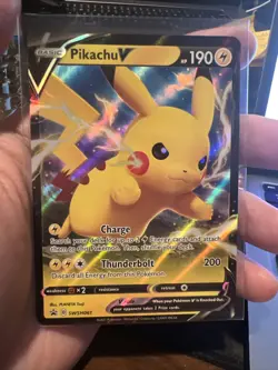 Pikachu V SWSH061 - NM Full Art Promo Rare Pokemon Card - Image 1
