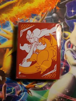 Pokemon Unbroken Bonds Card Sleeves from ETB Charizard & Reshiram 65ct New - Image 1