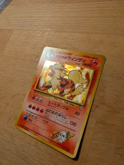 Pokemon Blaine's Arcanine Holo Rare Card Stage 1 90 HP English 1996 - Image 5