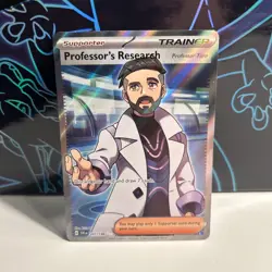 Pokemon TCG Professor's Research Full Art Card 241/198 Scarlet Violet - Image 1