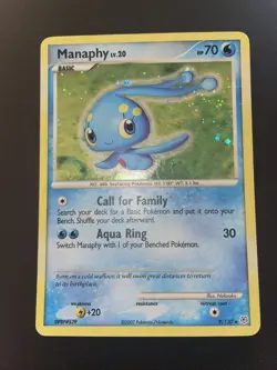 Pokemon 2007 Cosmos Foil Diamond/Pearl Manaphy Card - Image 1