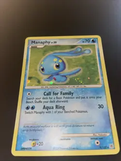 Pokemon 2007 Cosmos Foil Diamond/Pearl Manaphy Card - Image 3