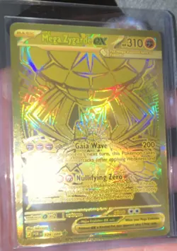 Pokemon Mega Zygarde EX Gold Secret Rare Full Art Holo Card 124/088 310 HP - Image 2