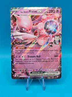 Team Rocket's Mewtwo ex 081/182 - Destined Rivals - Double Rare - Pokemon Card - Image 1
