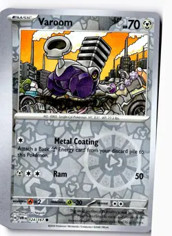 Varoom 124/167 Common Twilight Masquerade Pokemon Lightly Played - Image 1