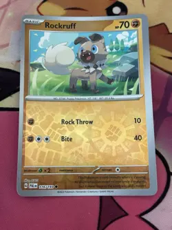 Reverse Holo Rockruff 116/193 Common SV02: Paldea Evolved Pokemon TCG - Image 1