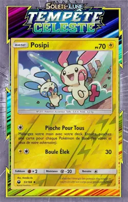 Posipi Reverse - SL07:Tempete Celeste - 53/168 -Carte Pokemon Neuve Francaise - Image 1