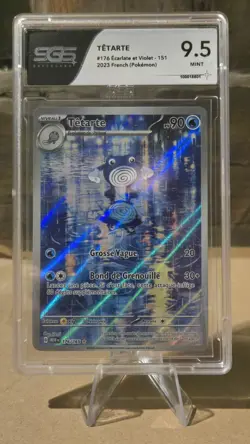Carte Pokemon Tetarte 176/165 MEW Ecarlate Violet 151 - Francaise - Gradee 9.5 - Image 1