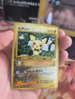 Pokemon Karte Card pichu Neo File Binder Promo Reverse Holo Wotc japanese Exc - Image 5