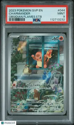 2023 Pokemon SVP EN-SV Black Star Promo Charmander Obsidian Flames ETB PSA 9 - Image 1