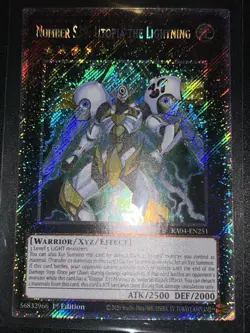 Yugioh! Number S39: Utopia the Lightning - RA04-EN251 - Platinum Secret Rare - Image 1