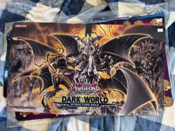 Yugioh Dark World Structure Deck Playmat Konami Official Grapha Reign-Beaux - Image 1