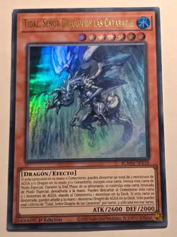 Tidal, Dragon Ruler of Waterfalls●YUGIOH●BLMM●SPANISH●ULTRA RARE●1st●NM●E569 - Image 1
