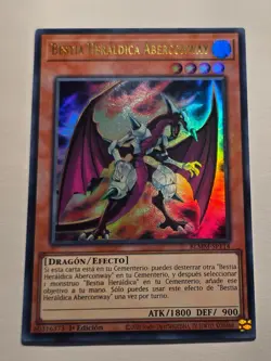 Heraldic Beast Aberconway●YUGIOH●BLMM●SPANISH●ULTRA RARE●1st●NM●E561 - Image 1
