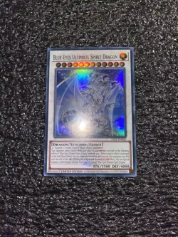 Yugioh! Blue Eyes Ultimate Spirit Dragon 25LP-EN020 Emblazoned Ultra Rare NM - Image 1