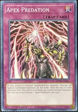 Apex Predation BODE-EN084 Burst of Destiny 1st Edition - Yugioh Card - Image 1