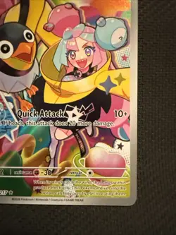 Iono's Wattrel Illustration Rare Full Art Holo Card 231/217 Pokemon Card - Image 4