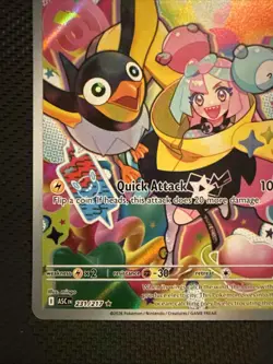 Iono's Wattrel Illustration Rare Full Art Holo Card 231/217 Pokemon Card - Image 5