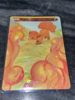 Vulpix Full Art Hand Painted ACEO Pokemon Card Painted Acrylic 1 Of 1 - Image 1