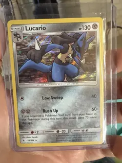 Lucario 126/214 - Holo Rare - Pokemon Unbroken Bonds NM Card - Image 1