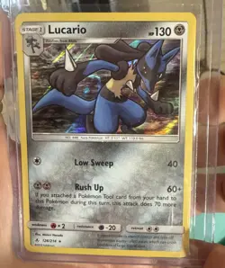 Lucario 126/214 - Holo Rare - Pokemon Unbroken Bonds NM Card - Image 3