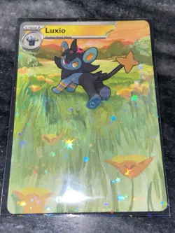 Luxio Full Art Hand Painted ACEO Pokemon Card Finished Environment 1/1 - Image 1