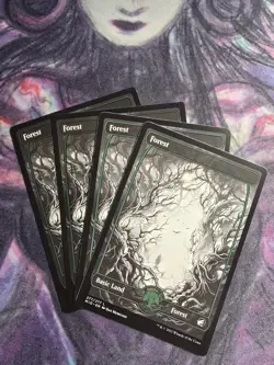 FOREST (277) (FULL ART) X4 Innistrad: Midnight Hunt MID Magic MTG MINT CARD - Image 1