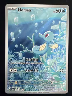 Pokemon TCG Horsea #067/064 Sv: Shrouded Fable Holo FA NM - Image 1