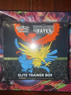 Pokemon TCG Hidden Fates Elite Trainer Box English 2019 Moltres Zapdos Articuno - Image 1