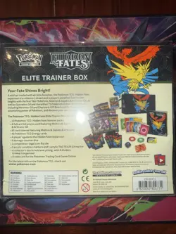 Pokemon TCG Hidden Fates Elite Trainer Box English 2019 Moltres Zapdos Articuno - Image 3