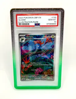 PSA 10 2023 Pokemon Obf En-Obsidian Flames #198 Gloom Illustration Rare - Image 2