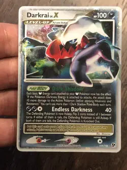 Pokemon TCG Darkrai Lv. X 104/106 Ultra Rare Holo DP Great Encounters LP - Image 2