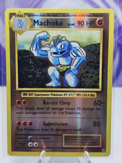 Machoke 58/108 Uncommon Evolutions Pokemon Reverse Holo HP - Image 1