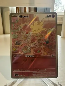 Pokemon TCG Milcery Illustration Rare SV07 Stellar Crown 152/142 Basic HP 60 Ho… - Image 1