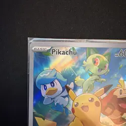 Pokemon TCG Pikachu SVP027 Scarlet & Violet Paldea Evolved Sealed Black Star - Image 5
