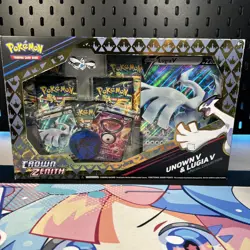 Pokemon TCG Crown Zenith Lugia V & Unown V Special Collection Sealed See All Pic - Image 1