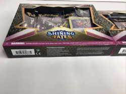 Lot 2 Pokemon TCG: Shining Fates Mad Party Pin Box Collection Bunnelby In Hand - Image 2