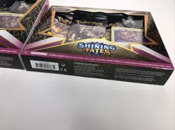 Lot 2 Pokemon TCG: Shining Fates Mad Party Pin Box Collection Bunnelby In Hand - Image 3