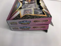 Lot 2 Pokemon TCG: Shining Fates Mad Party Pin Box Collection Bunnelby In Hand - Image 5