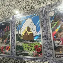 Pokemon IR Bundle Wugtrio 224/091 x2 + Alolan Dugtrio 208/191 Full Art NM - Image 4