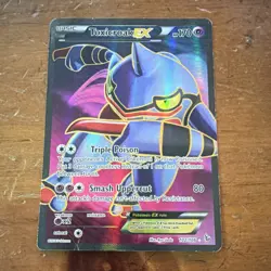 Pokemon TCG Toxicroak EX 102/106 Rare Holo EX HP 170 Attack 80 English 2014 - Image 1