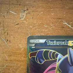 Pokemon TCG Toxicroak EX 102/106 Rare Holo EX HP 170 Attack 80 English 2014 - Image 3