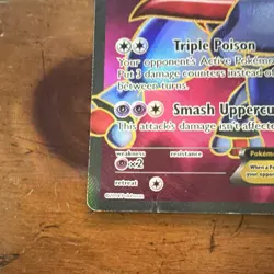 Pokemon TCG Toxicroak EX 102/106 Rare Holo EX HP 170 Attack 80 English 2014 - Image 5