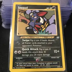 Pokemon TCG Sneasel 24/64 non Holo Neo Revelation Rare NM/LP - Image 1