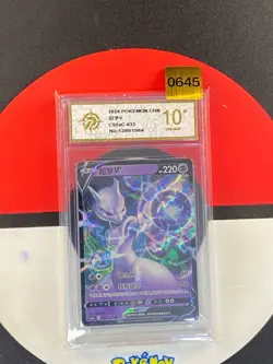 Pokemon TCG Chinese Mewtwo V RR Scarlet & Violet CS5aC 033/127 Grade10 - Image 1