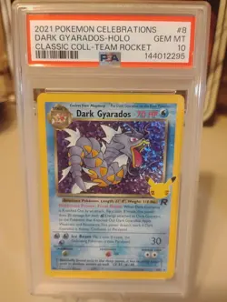 Dark Gyarados 2021 Pokemon Sword & Shield Celebrations Classic #8 PSA 10 - Image 1