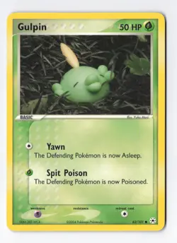 Gulpin 62/101 Common Regular Hidden Legends Vintage Pokemon Card LP/NM - Image 1
